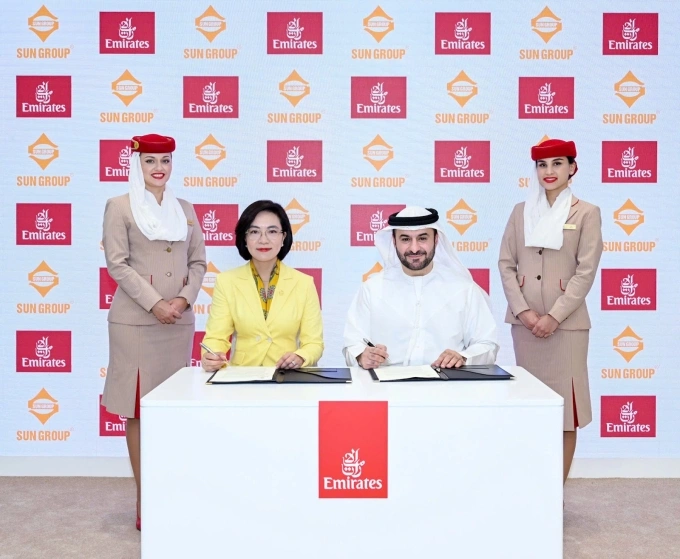 Emirates và Sun Group ký kết hợp tác chiến lược, mở rộng cơ hội phát triển du lịch Việt Nam 1 sun group hop tac voi emeirs